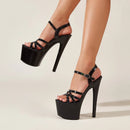 Women Sandals Pole Dancing Sexy Platform Buckle Strap Pumps Shoes Summer