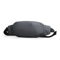 Gray waist bag with a strap on a white background, Obroi