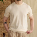 Men T Shirts Tee Shirt Knitted T-Shirt Business O-Neck T-shirt