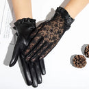 Leather Gloves Female Summer Locomotive Sunscreen Lace Spring Autumn Thin Women Gloves