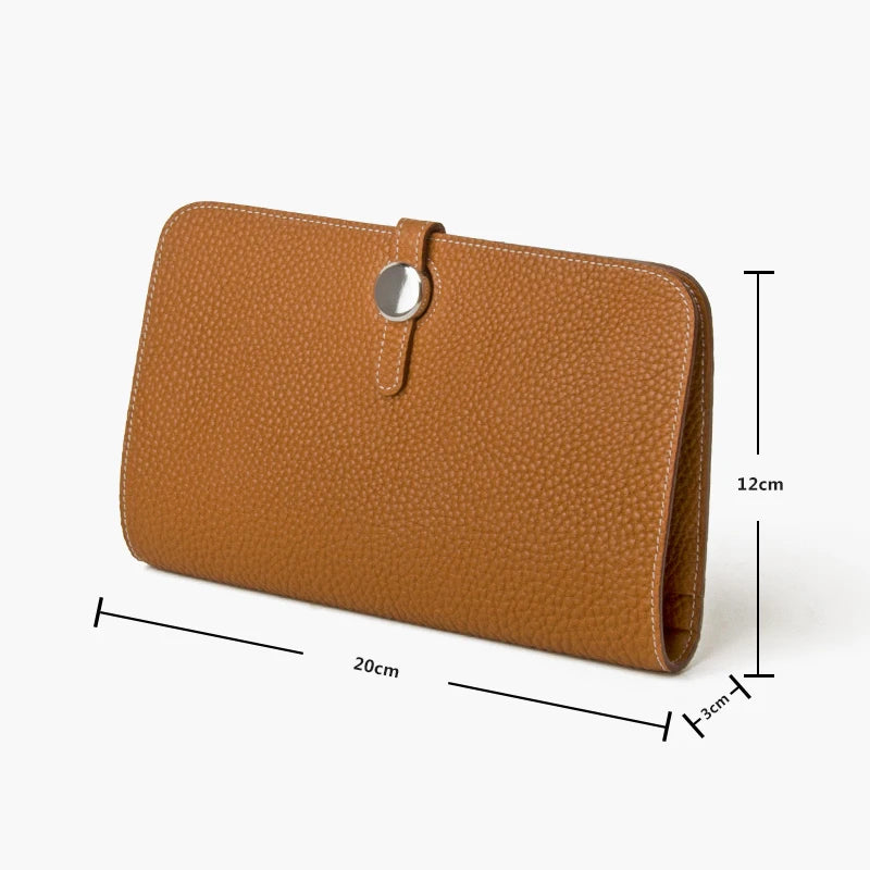 Wallets For Women Luxury Genuine Leather Travel Ladies Passport Holder Purse Handmade