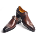 Luxury Men Leather Shoes Leisure Business Office Shoe Monk Dress Wedding Party Genuine Leather