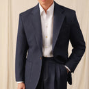 Men Blazer Denim Jacket Men Single Breasted Business Men Blazer Gentleman One Button Wedding Groom Formal Suit