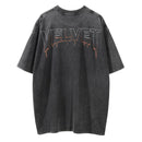 Men Butterfly Girl Gothic Rock Distressed T Shirt Streetwear Summer Casual Loose T-Shirt