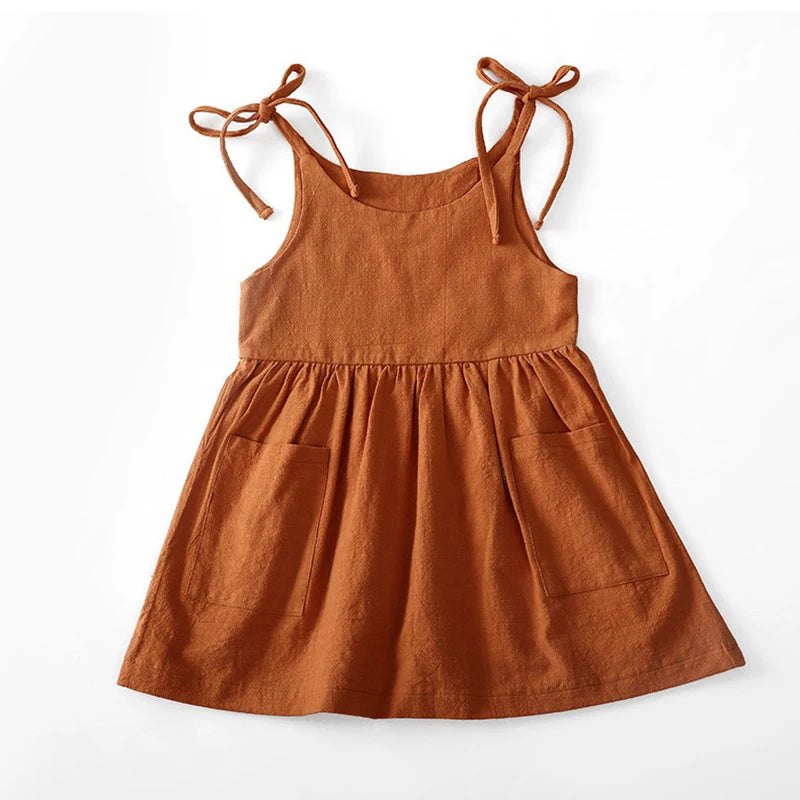 Girls Summer Casual Dress For 2-6T Girls Princess Wedding Party Gift