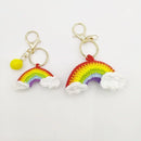 Handmade Rainbow Cloud Pendant Finished Cartoon Keychain DIY Small Personalized Bag Decora Friend Gift