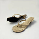 Beach Slides Shallow Ladies Heeled Sandals Women Low Heel Sandals Slides Slippers Female Flip flops Pumps