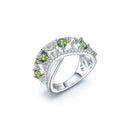 Jewels Light Luxury Design and High Grade Natural Diopside Prosperous Series 925 Silver Inlaid