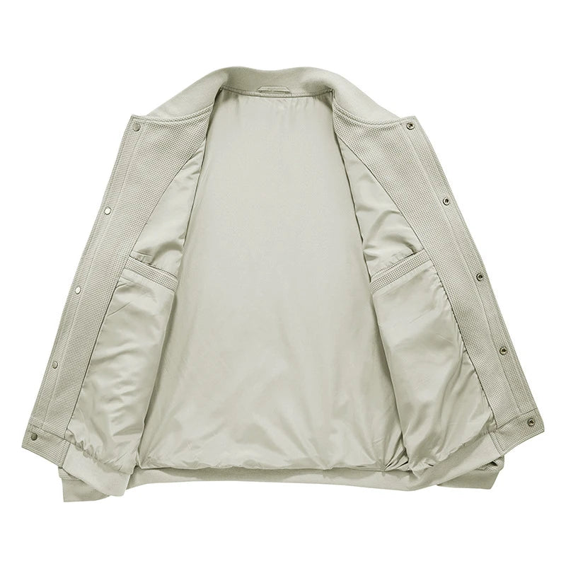 Men's Jacket Casual Men Outwear Windbreaker Waffle Coats Male Sportswear Baseball Jackets Clothing