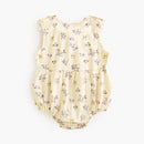 Little Flower Baby Girls Bodysuits Summer Soft Infants Cute Clothes