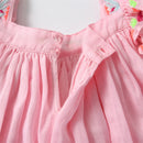 Butterfly Sleeve Baby Dress Babe Girl Clothes Dresses Embroidery Boutique Birthday Party Clothes
