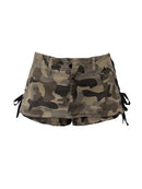Women Camouflage Skirt Mini Cargo Skirt Low Waist Shorts Skirts Clothes Summer