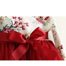Kids Dress For Girls Floral Dress Spring Fall Long Sleeve Toddler Dress for Princess Girls Party Wedding  Christmas Outfits 1-6Y