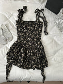 Summer Mini Dress Women Frocks Party Evening Ruffles