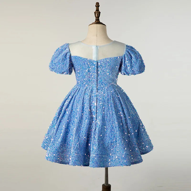 Kids Dress for Little Girls Children Eid Birthday Party Luxury Short Evening Gowns Prom Pageant Formal Dresses