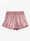 Summer Satin Shorts Elegant Wear Pants Women Loose Casual Shorts