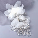 Crystal Flower Hair Clips Hairpin For Women Bride Handmade Bridal Wedding Hair Accessories Jewelry Headpiece