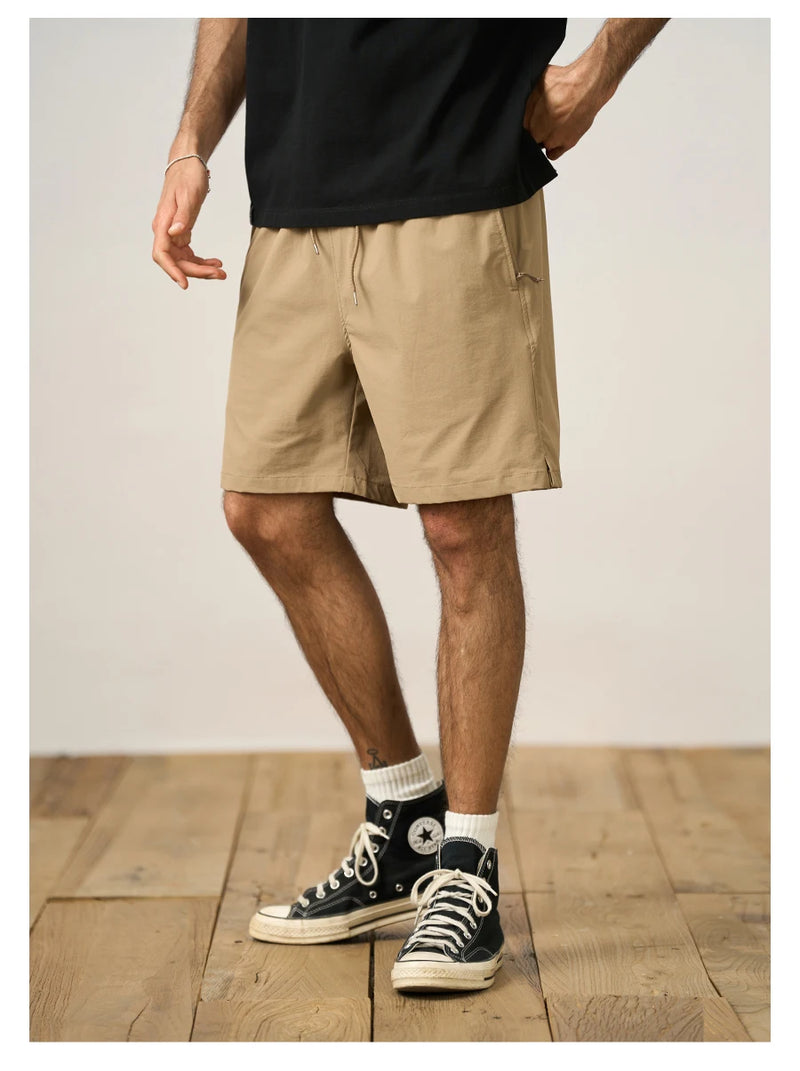 Summer Oversize Shorts Men Elastic Drawstring Shorts