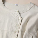 Linen Women T-Shirt Casual Loose Tops Female Blouses and Shirts