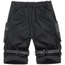 Men Tactical Cargo Shorts Summer Functional Multi Pockets Shorts Hip Hop Streetwear Knee Length Pants