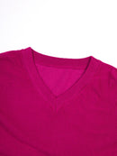 Sweater Loose V-Neck Long Sleeve Women Pullovers Spring Winter