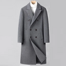 Men Long Down Jacket Lightweight Warm Puffer Coat Knee Length Outdoor Cold Resistant Winter Wool Jacket