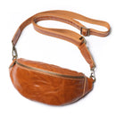 Genuine leather chest bag for men casual crossbody bag waist bag.