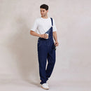 Men Denim Bib Overalls Lightweight Jean Jumpsuit with Adjustable Straps