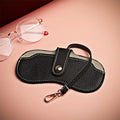 Portable Glasses Bag Soft Leather Sunglasses Pouch Slim Glasses Case Holder Glasses Travel Sunglasses Pouch