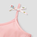 Toddler Girl Layered Camisole and Floral Elasticized Shorts Set