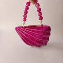 Women Pearl Shell Clutch Purse Evening Wedding Handbags Bridal Purses Party Lady Beaded  Bags