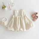Girls Flower Vest Dress Summer Baby Dress Children Summer Princess Dress