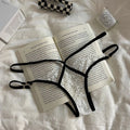 Lace G Strings Low Waist Seamless Panties with Sheer Mesh Panels for a Sensual Fit