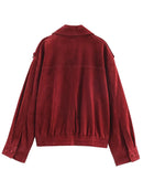 Red jacket on a white background, Obroi