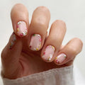 Design Nails Set Press on Short Square Head Fake Nails Detachable Full Cover False Nails Tips