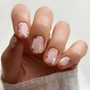 Design Nails Set Press on Short Square Head Fake Nails Detachable Full Cover False Nails Tips
