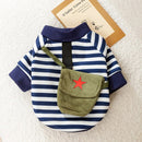 Pet Clothes Winter Autumn Stripe Sweater Cat Cute Pullover Small Dog Cartoon Knitwear Poodle