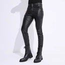 Men Leather Pants Motorcycle Genuine Pants Knight Pants