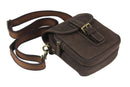 Leather Men messenger bag Genuine Leather shoulder bag for man Crossbody Bag Small Sling Casual Bag Brown