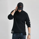 Twist sweater high neck European and American men's long sleeved warm sweater Nice Pop sweater