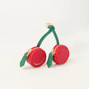 Cherry design Fruit Charm coin purse leather cute key chain mini pouch Wallet gift for girl women