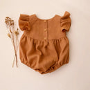 Baby Girl Summer Jumpsuit Newborn Fly Sleeve Romper Lovely Sleeveless Baby Clothes