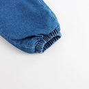 Girls Lace Waist Jeans Children Pants for Winter