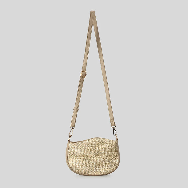 Pearls Chains Women Shoulder Bags Irregular Crossbody Bag Casual Summer Beach Bag Small Bali Purses