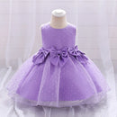 Flower Baby Girl Party Dress For Birthday Princess Christening Gown Infant Clothing Baptism