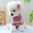 Small Dog Sweater Autumn Winter Fashion Desinger Clothes Pet Warm Knitwear Puppy Cute Stripe Pullover Poodle Chihuahua Maltese