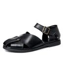 Summer Casual Genuine Leather Sandal Men Gladiator Sandals Breathable Beach Shoes