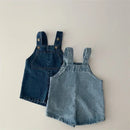 Baby Denim Suspender Pants Summer Baby Boy's Jumpsuit Girl's Strap Pant Casual Strap Kids Shorts