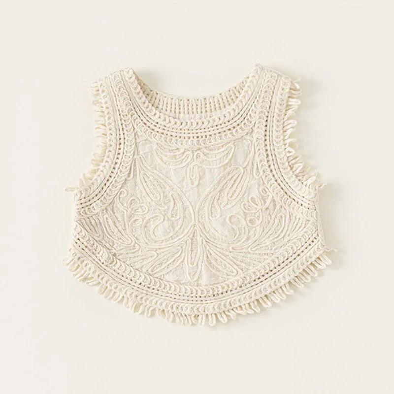 2Piece Sets Summer Toddler Girl Clothes Knitted Sleeveless Baby Jeans Kids Clothing