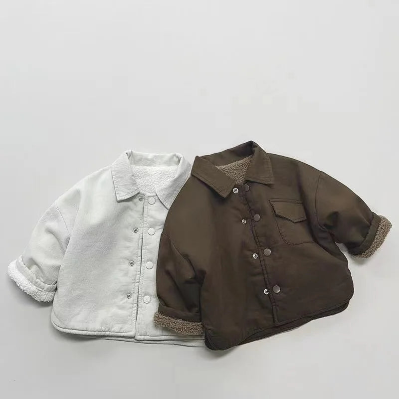 Boy Jackets Fleece Kids Coats Children Outerwear Winter Autumn